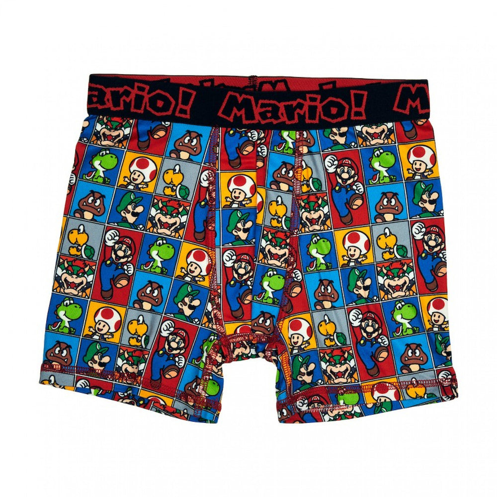 Super Mario Bros. Collages 5-Pack Boxers Briefs Image 2