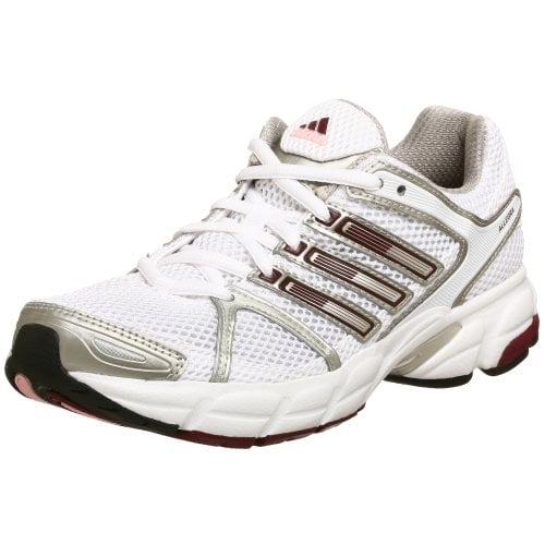 adidas Womens Allegra Running Shoes White Silver Lightweight Breathable Size 8 Image 1