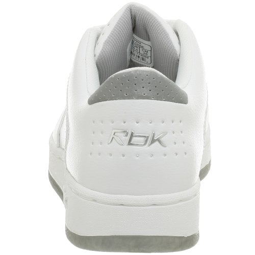 Reebok Mens Rbk 24-7 II Basketball Shoe 7-M WHITE/WHITE/SILVER Image 3