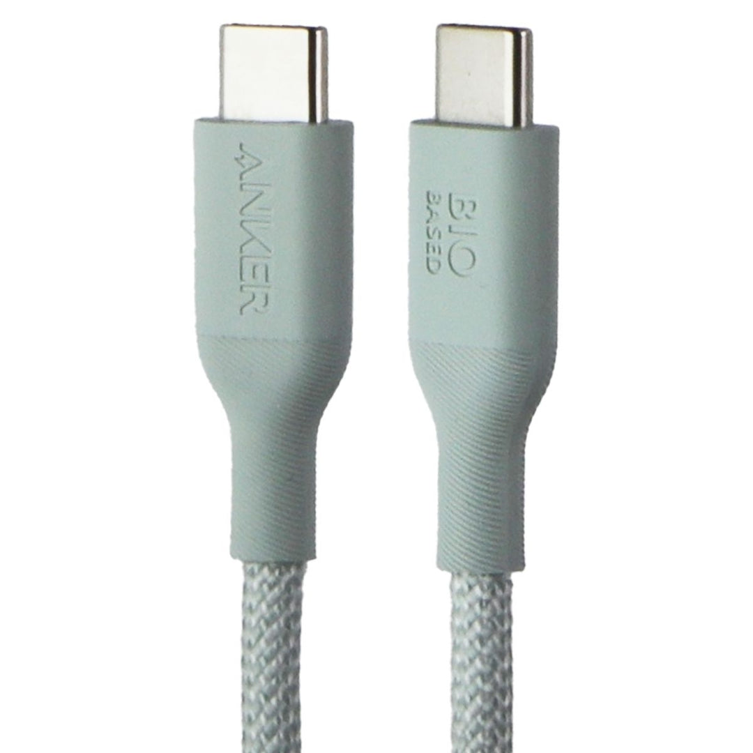 Anker 544 USB-C to USB-C Bio-Nylon Green 6ft Cable Image 1