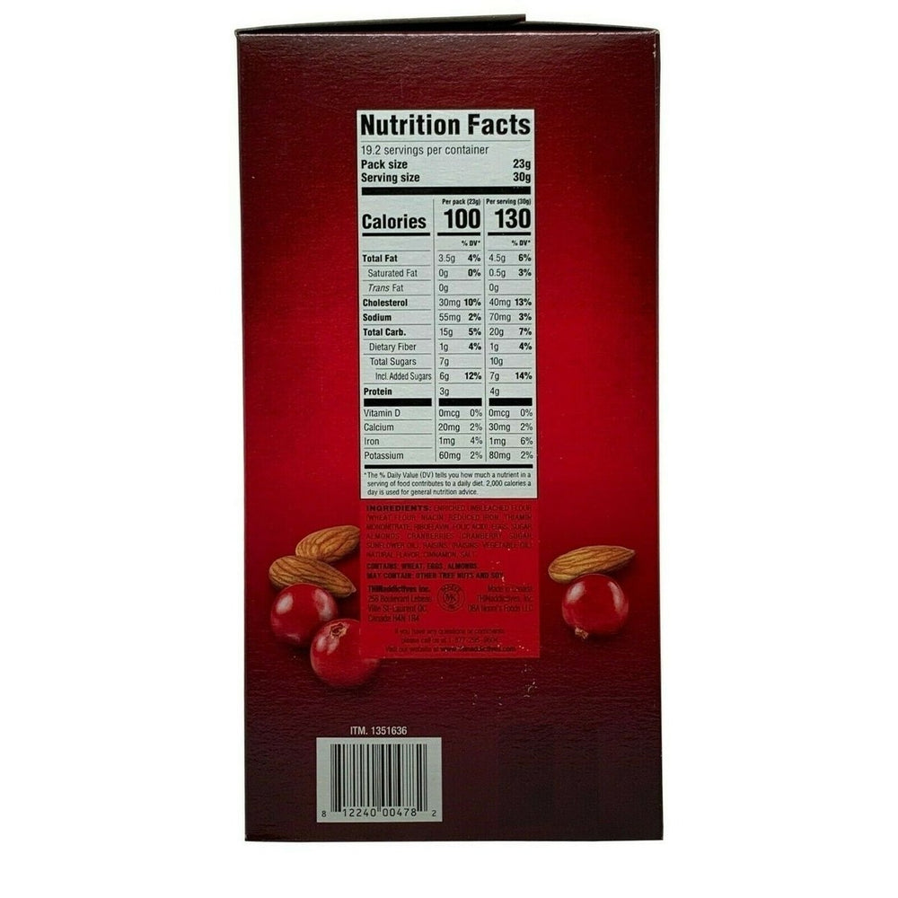 Thin Addictives Cranberry Almond Thin Cookies 20.3 Ounce (75 Count Total) Image 2