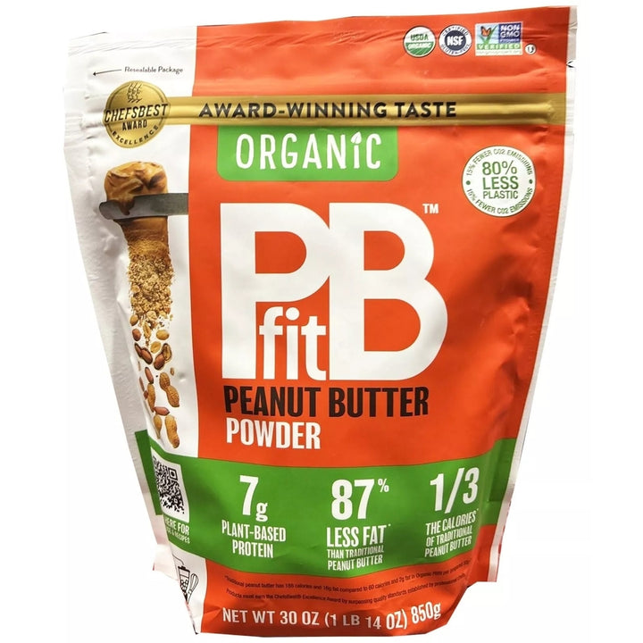 PBfit Organic Peanut Butter Powder Pouch 30 Ounce Image 2