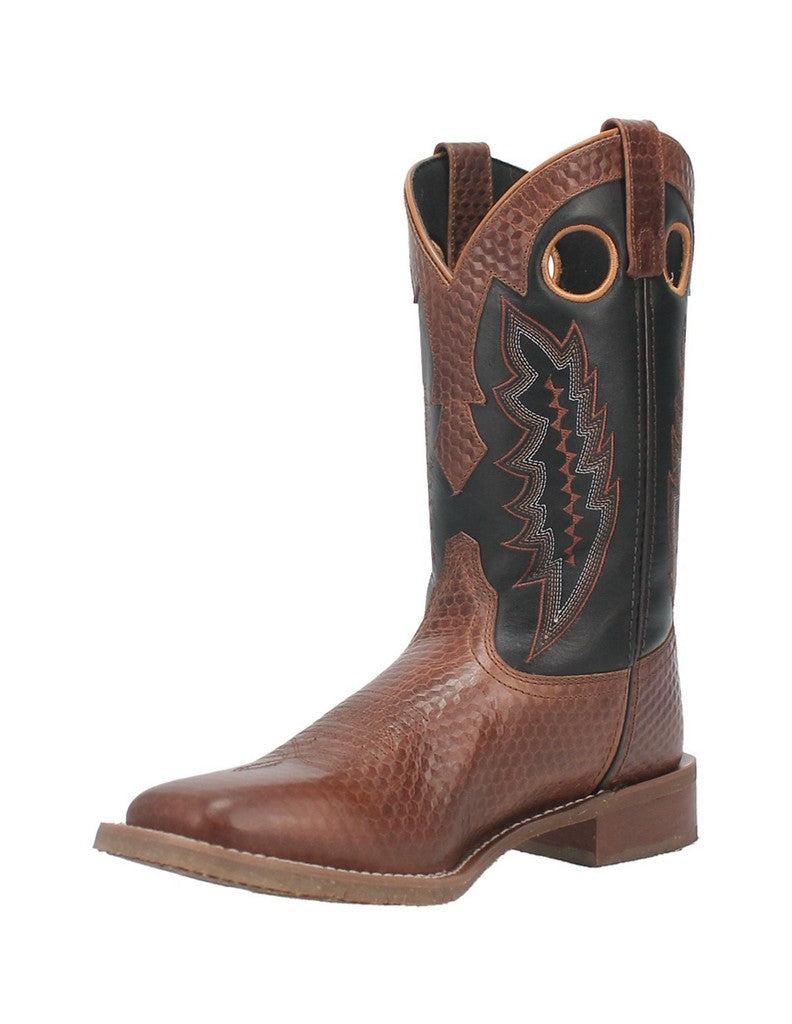 Laredo Western Boots Mens Elway Square Toe 11" Pull On Brown 7930 Image 1