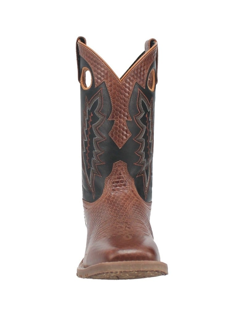 Laredo Western Boots Mens Elway Square Toe 11" Pull On Brown 7930 Image 2