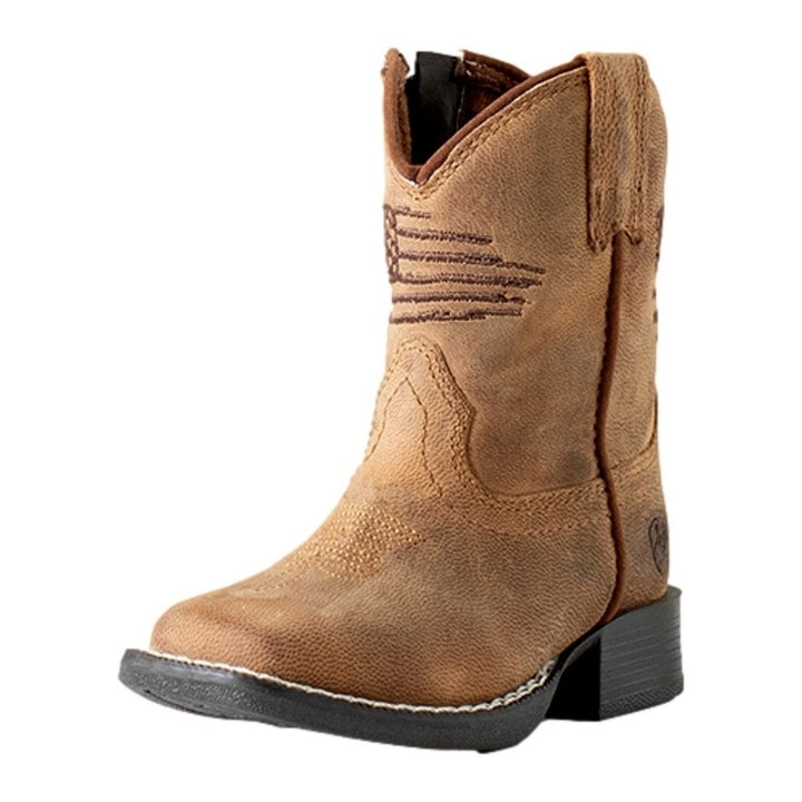 Ariat Western Boots Boys Anthem Patriot Square Toe Side Zip A441003002 Image 1