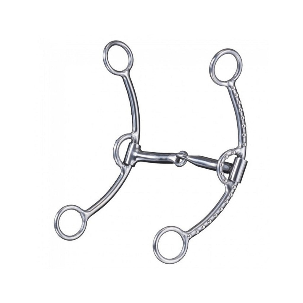 Tough 1 Bit Sweet Iron Liner Snaffle 8" Cheeks Dot Accents 245200 Image 1