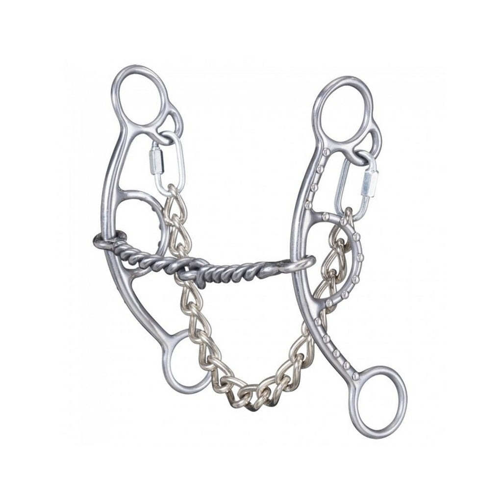 Tough 1 Bit Sweet Iron Twisted Mouth Short Shank Gag Snaffle 245205 Image 1