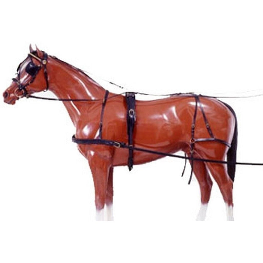 Tough 1 Driving Equipment Leather Single Small Horse Black 74-6922 Image 1