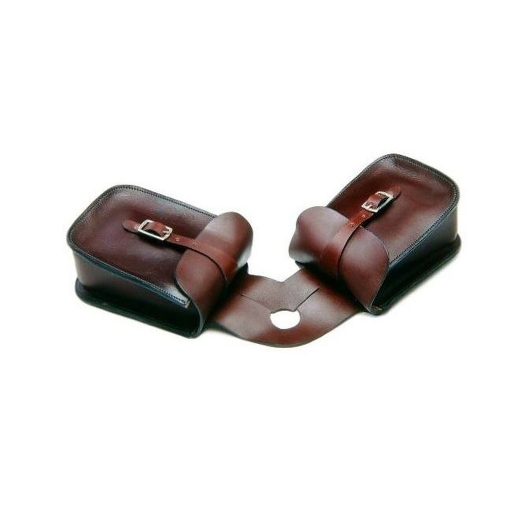 Tough 1 Saddle Bag Quality Skirting Leather Pommel Dark Oil 61-9901 Image 1