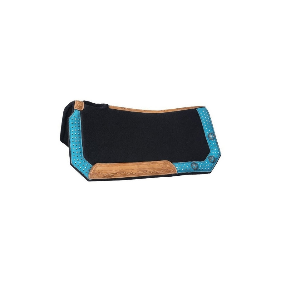 Tough 1 Saddle Pad Gypsy Spirit Collection 28 x 30 Turquoise 31-2775 Image 1