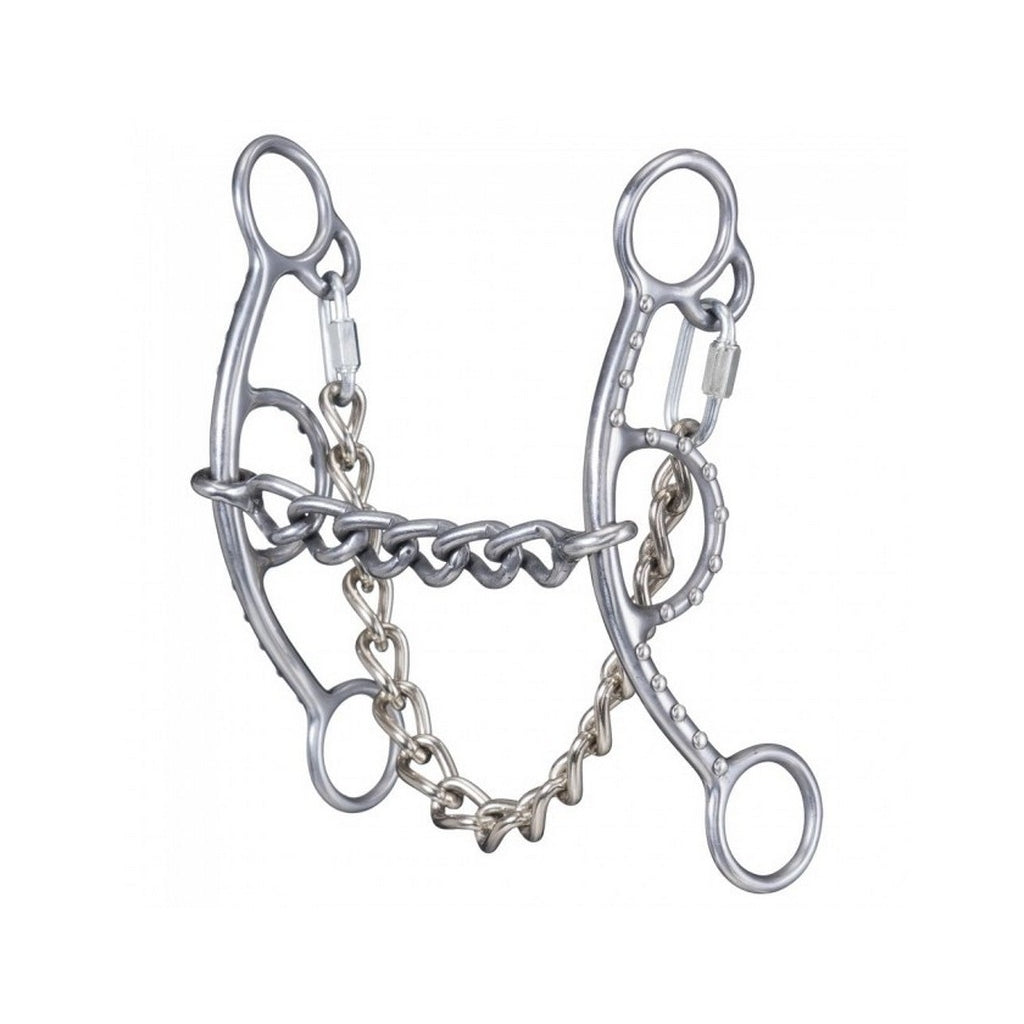 Tough 1 Bit Sweet Iron Chain Mouth Short Shank Gag Snaffle 245206 Image 1