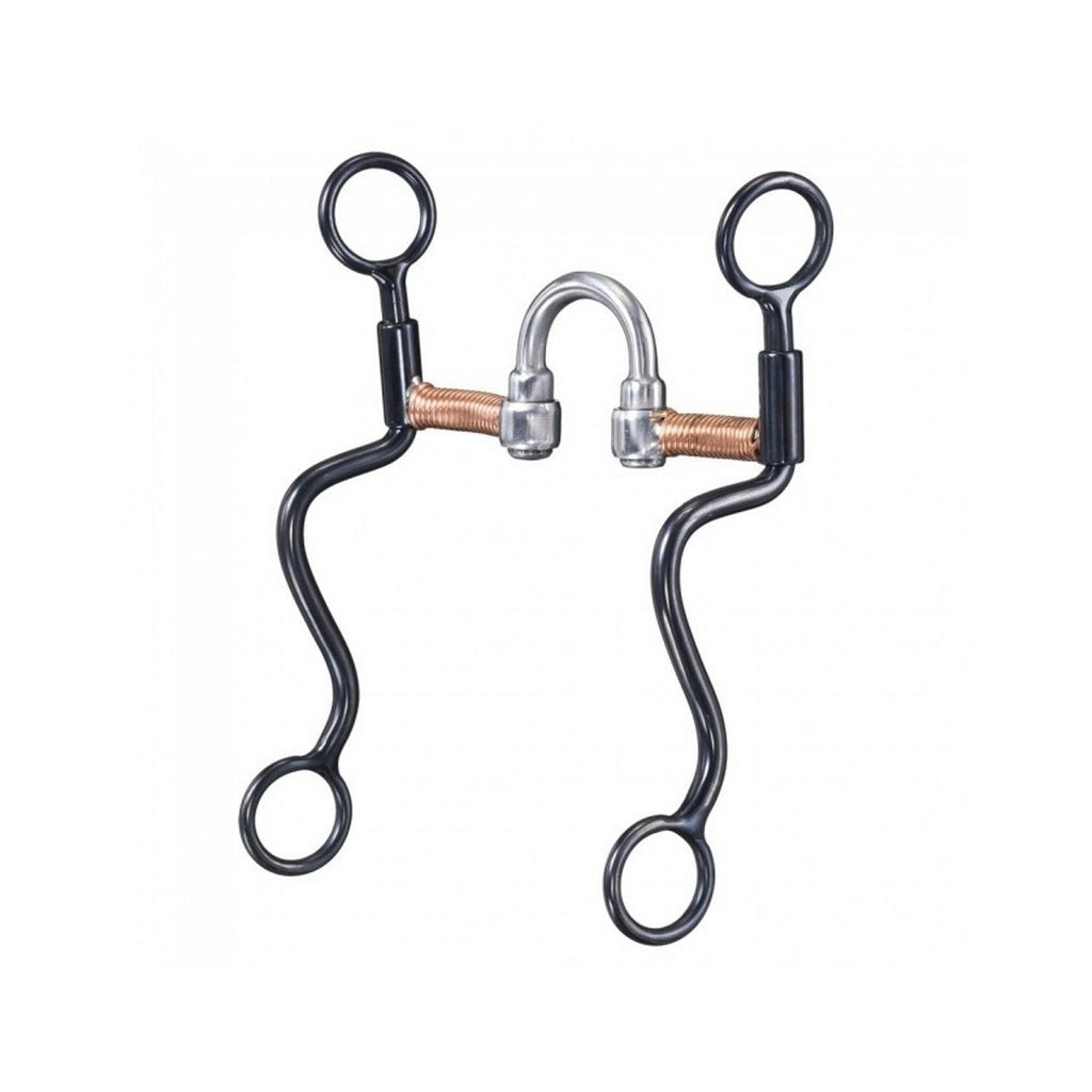 Tough 1 Bit Black Steel S Shank Sweet Iron Correction Snaffle 245103 Image 1