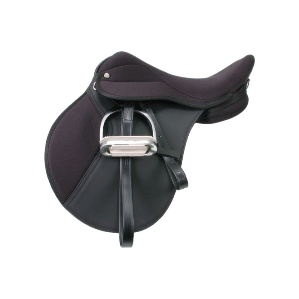 Tough 1 English Saddle Youth All Purpose Wide Tree 14" Black ES668W Image 1