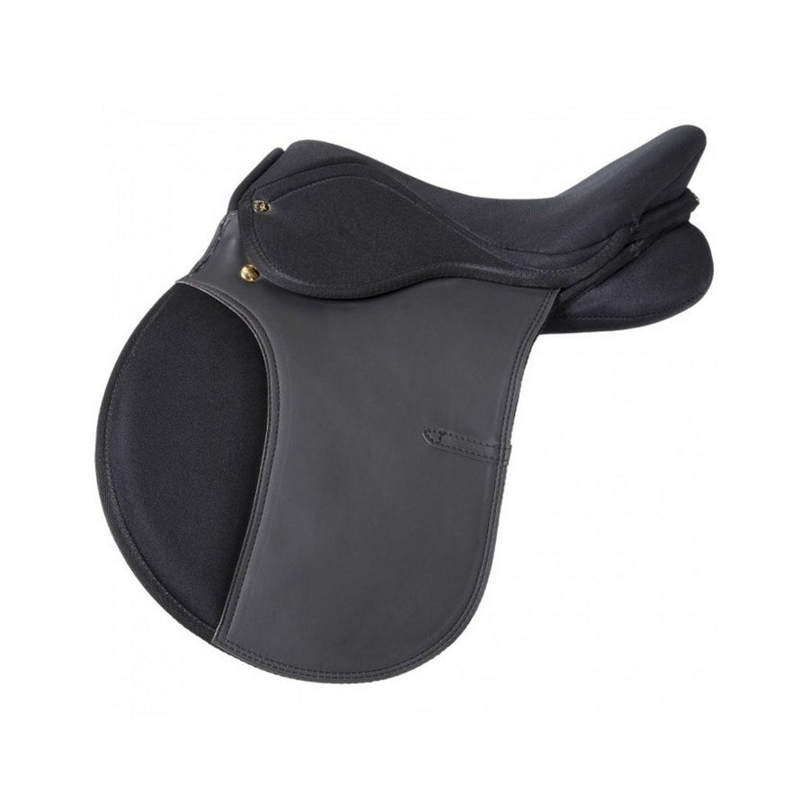 Tough 1 English Saddle Riviera Youth Pro Am 15" Wide Black ES669W Image 1