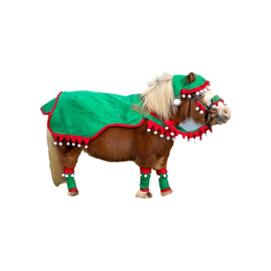 Tough 1 Horsewear Set Mini 5 Piece Elf Festive Green Red 95-6515MN Image 1