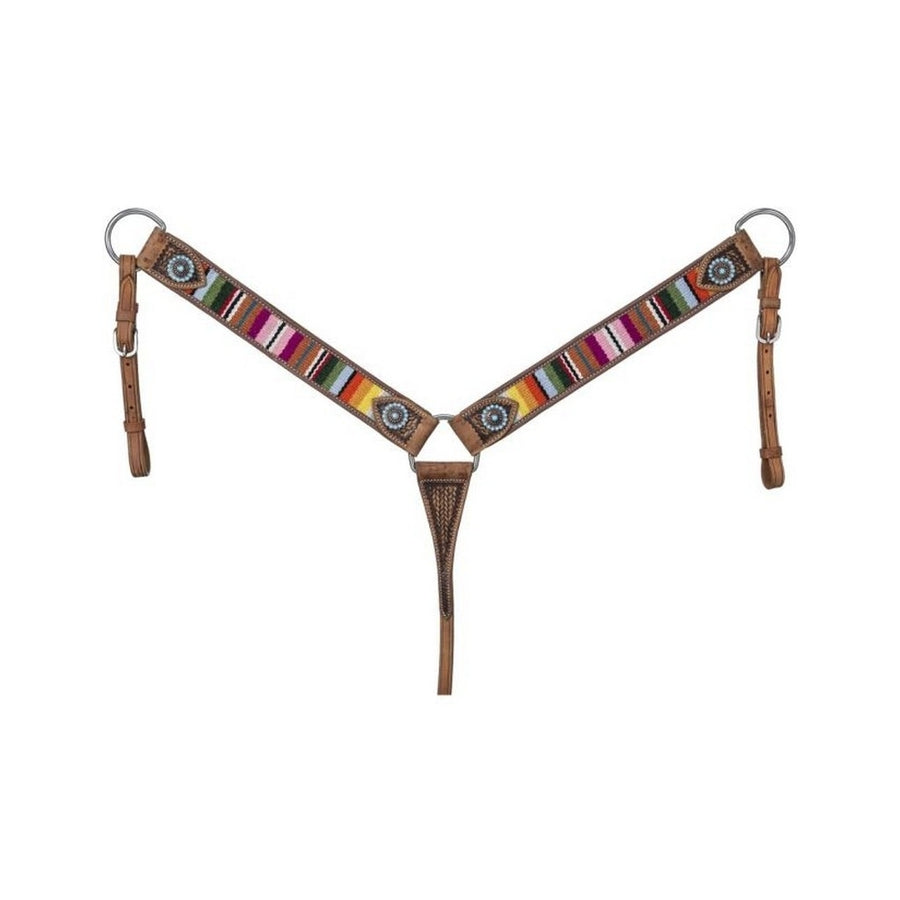 Silver Royal Western Breast Collar Woven Serape Multi-Color 45-1616 Image 1