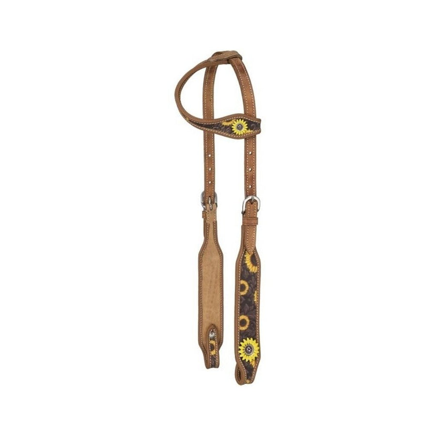 Silver Royal Western Headstall Sunflower Multi-Color 45-9814 Image 1