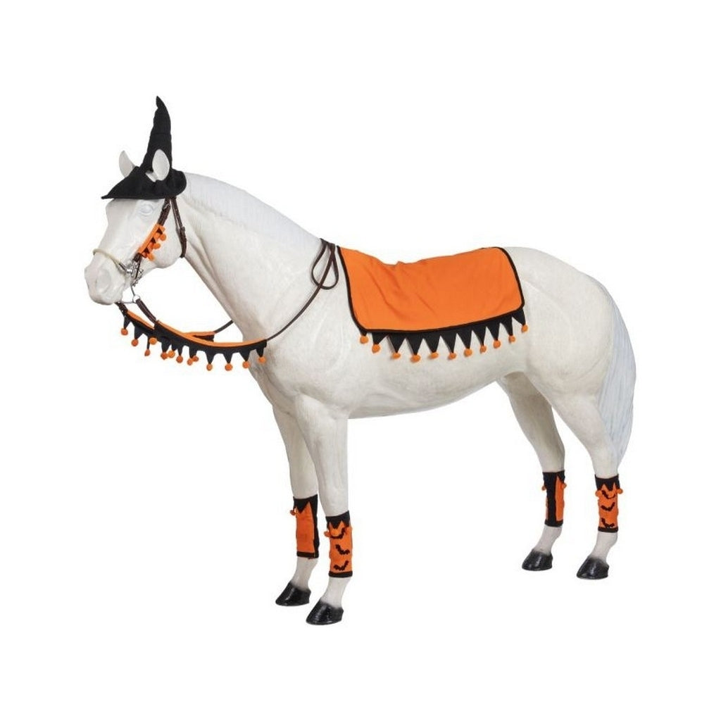 Tough 1 Western Horsewear Set 5 Piece Halloween Orange Black 95-7705W Image 1