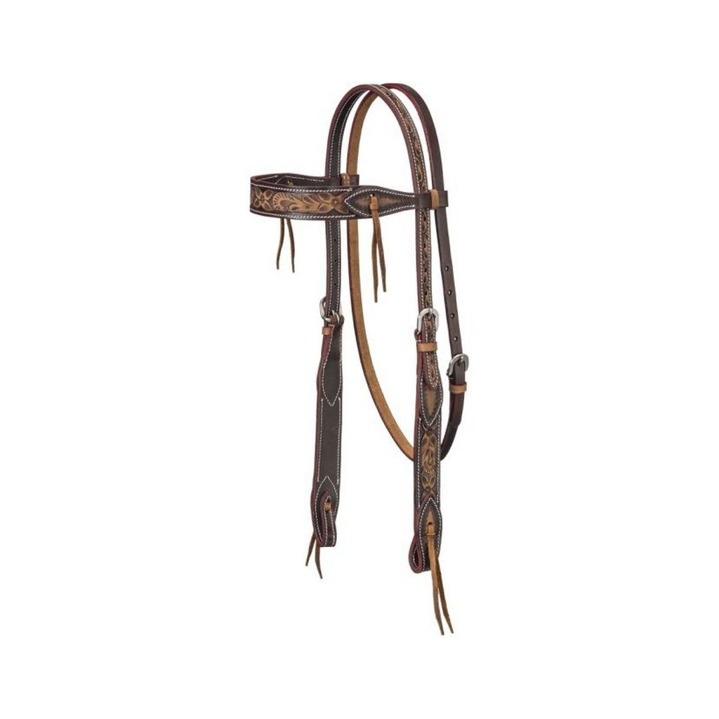 Royal King Western Headstall Pony Pendleton Browband Brown 45-3045P Image 1