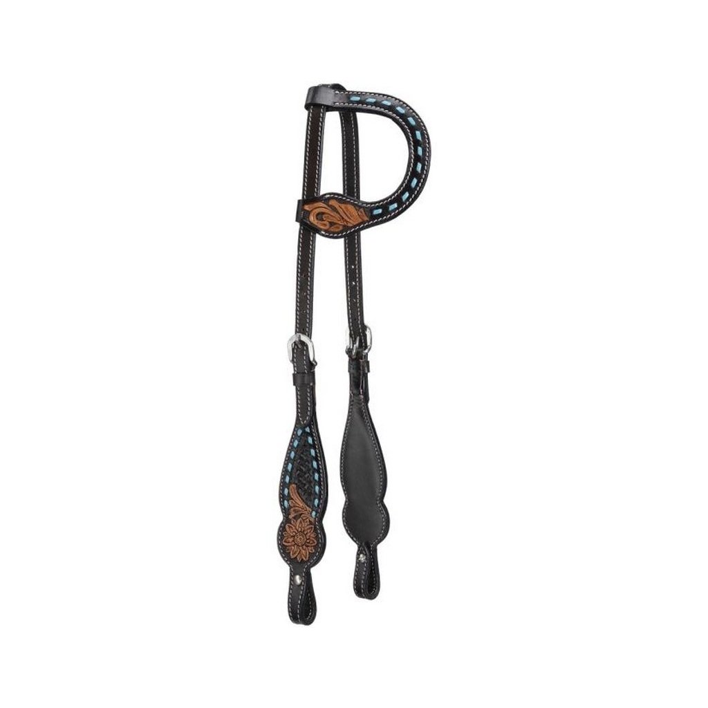 Royal King Western Headstall Benton Single Ear Dark Oil 45-1034 Image 1