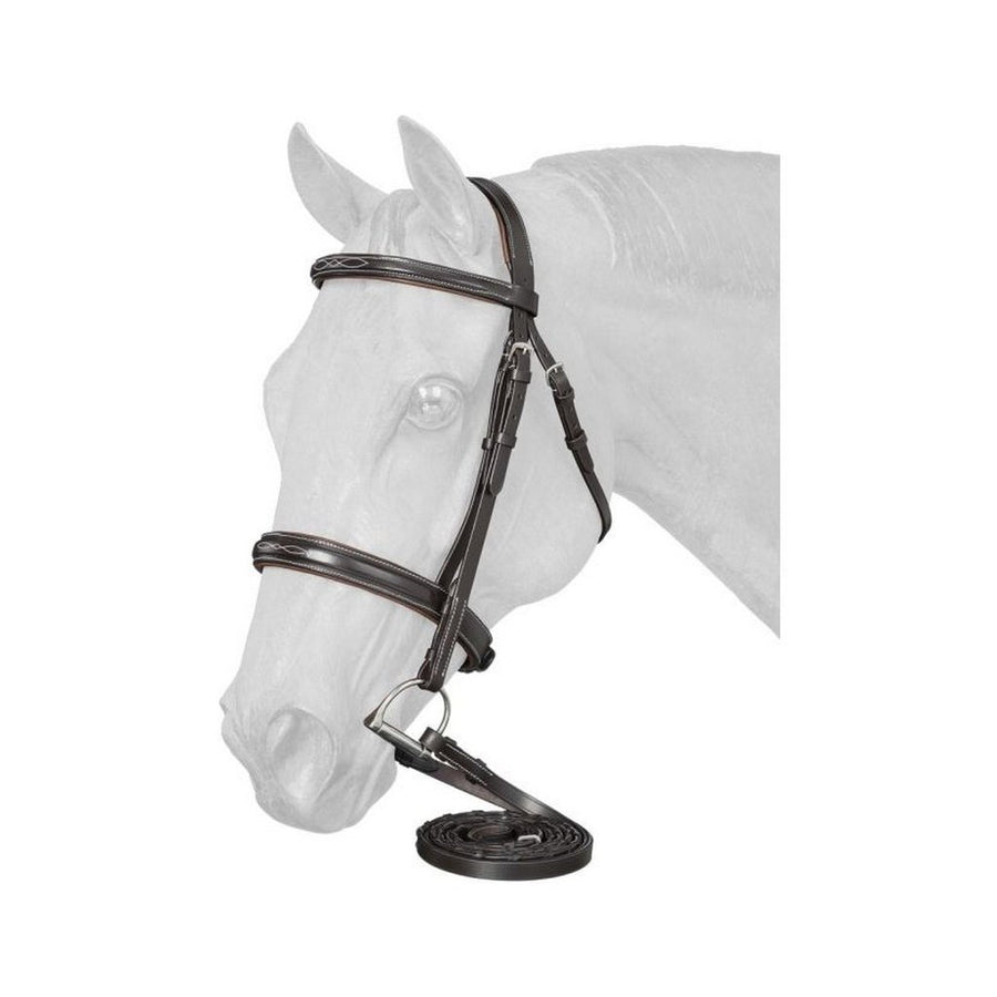 Equitare Bridle Cadence Hunter Padded One Size Black 22-8150 Image 1