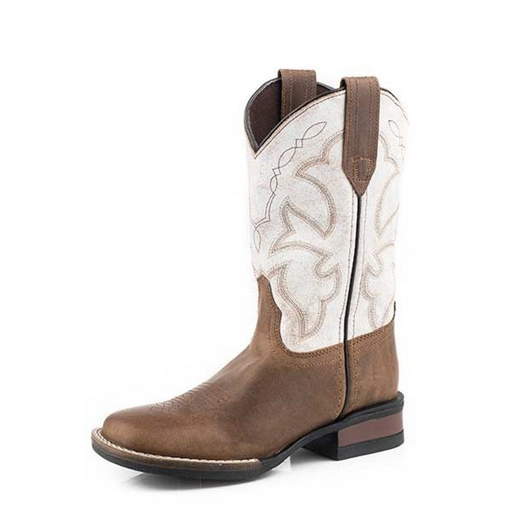 Roper Western Boots Boys Monterey Square Tan 09-119-0911-2941 TA Image 1