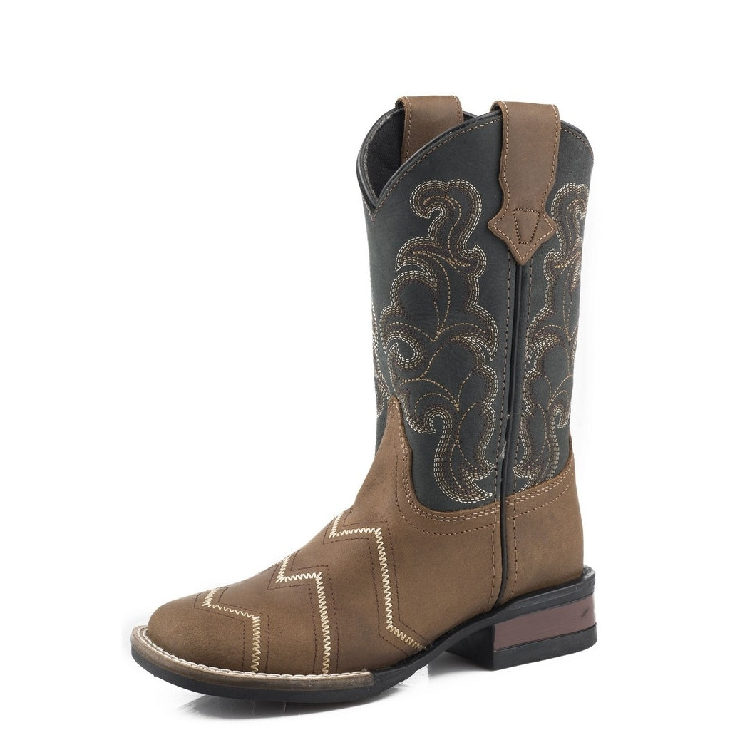 Roper Western Boots Boys Monterey Angles Chevron 09-119-0912-2935 BR Image 1