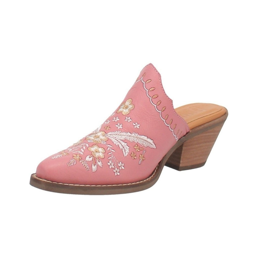 Dingo Western Shoes Womens Wildflower Mule Embroidery Slip On DI964 Image 1