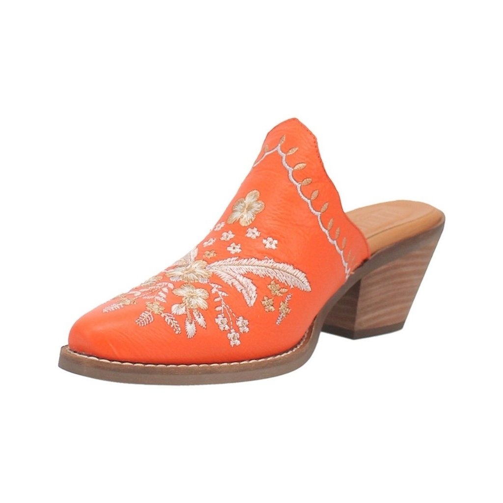 Dingo Western Shoes Womens Wildflower Mule Embroidery Slip On DI964 Image 1