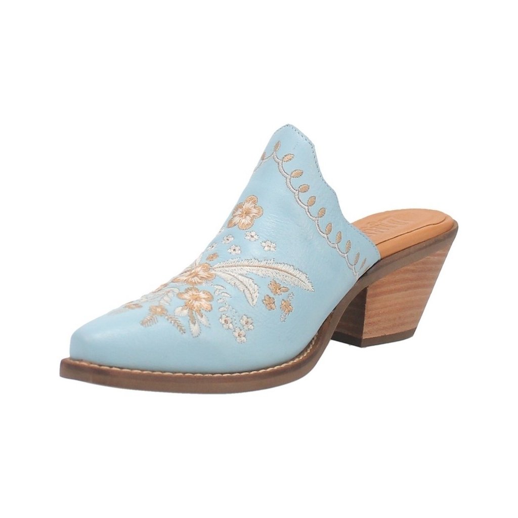 Dingo Western Shoes Womens Wildflower Mule Embroidery Slip On DI964 Image 1