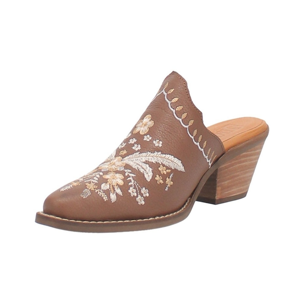 Dingo Western Shoes Womens Wildflower Mule Embroidery Slip On DI964 Image 1