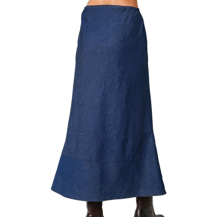 Roper Western Skirt Womens Denim Side Zipper Blue 03-060-0594-7074 BU Image 2