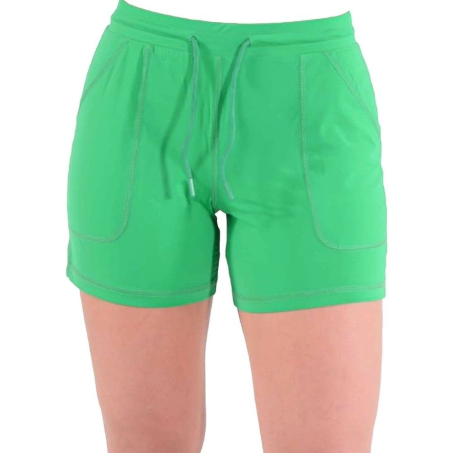 Cowgirl Tuff Western Shorts Womens Breathe Lounge Loose Green 100533 Image 1