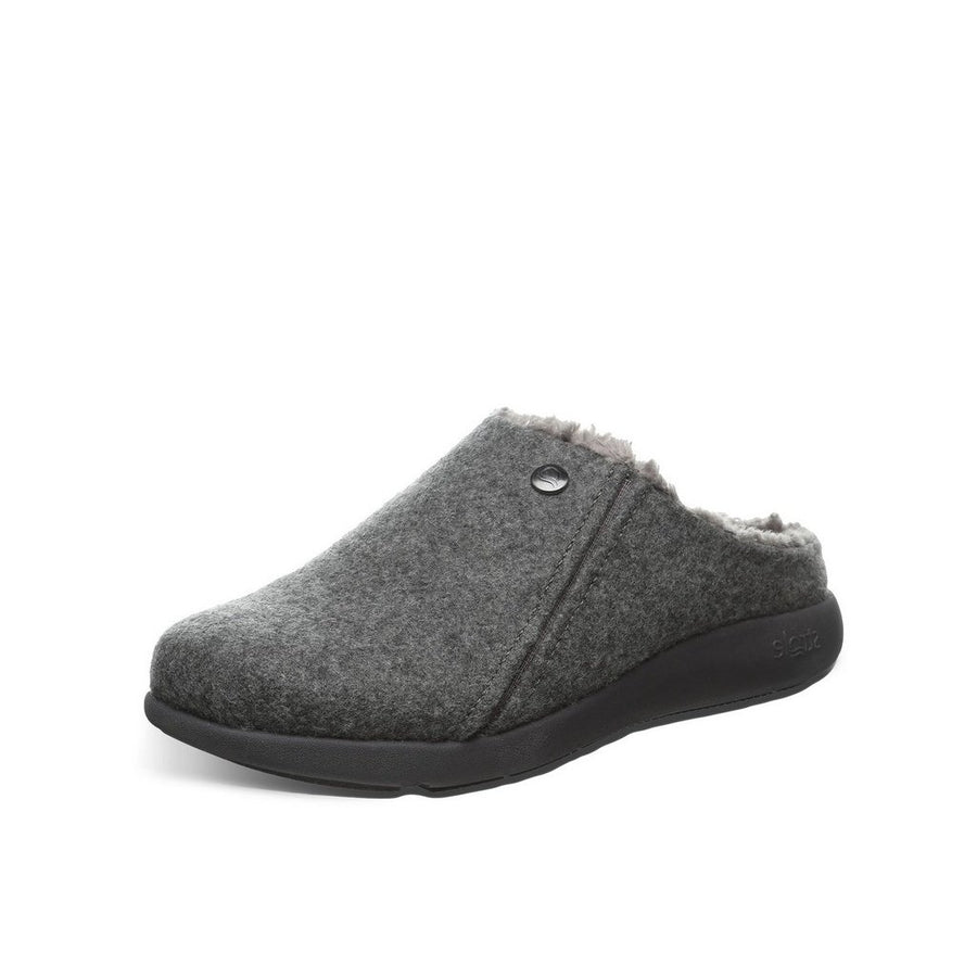 Strole Casual Shoes Womens Snug Slip On Clog Melton Wool S781W Image 1