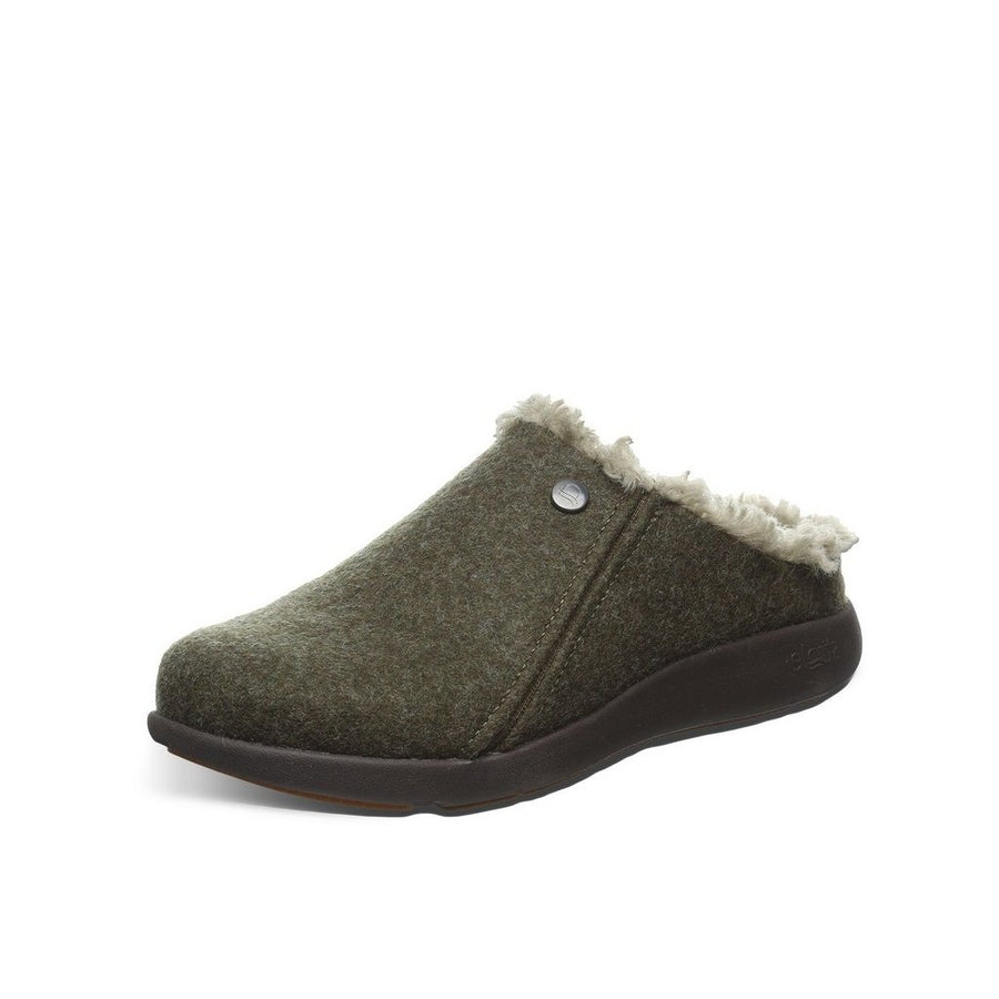 Strole Casual Shoes Womens Snug Slip On Clog Melton Wool S781W Image 1