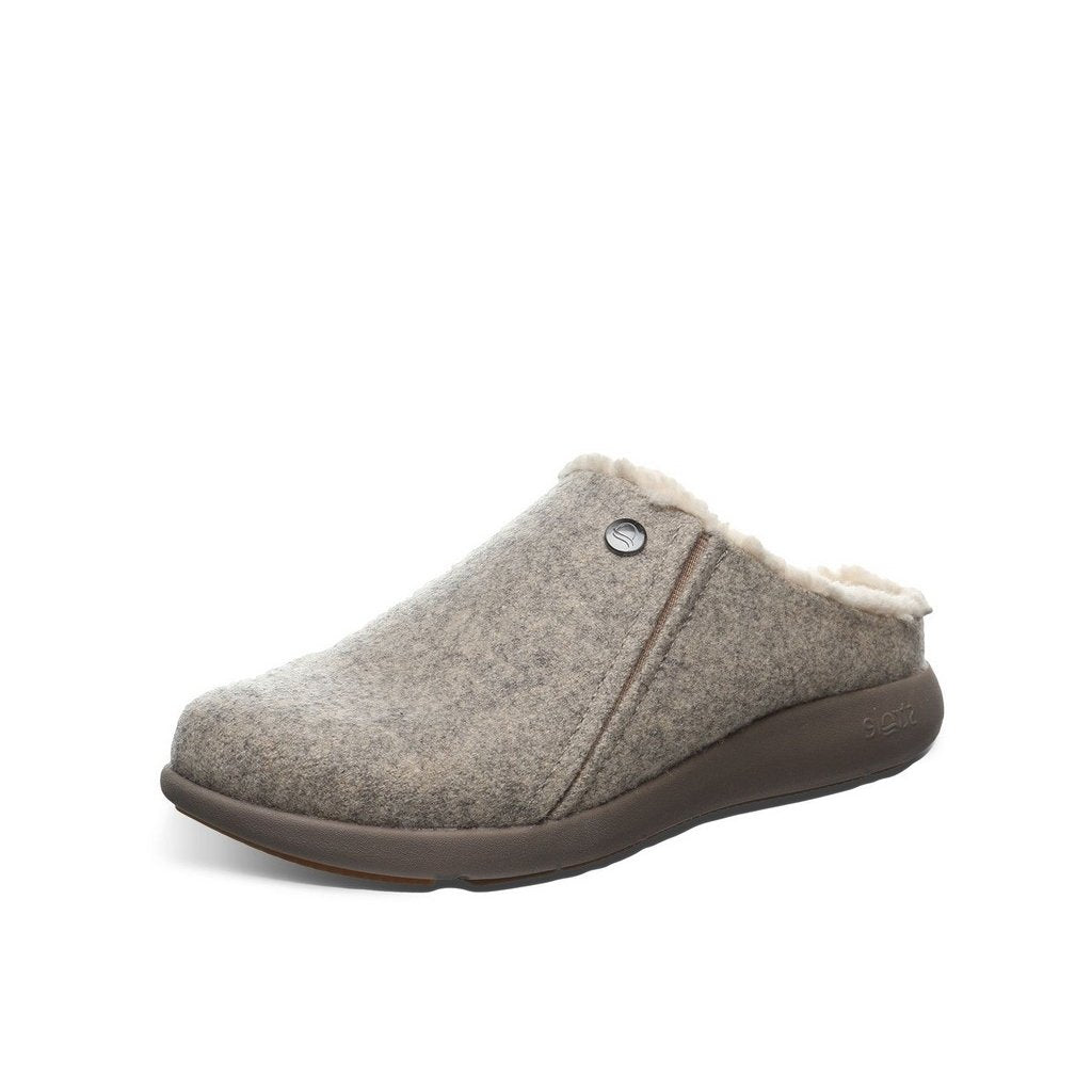 Strole Casual Shoes Womens Snug Slip On Clog Melton Wool S781W Image 1