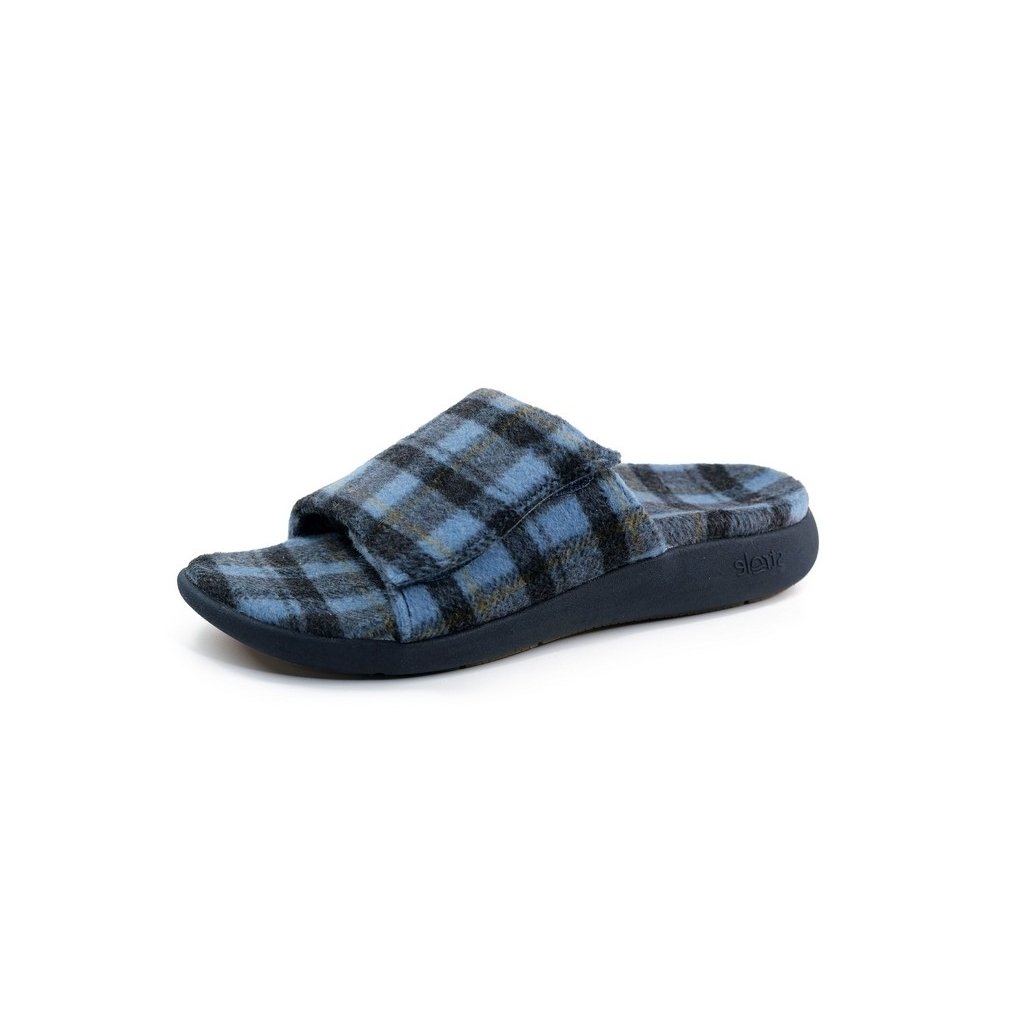 Strole Casual Shoes Womens Den Tartan Slide Wool Blend Sandal S778W Image 1