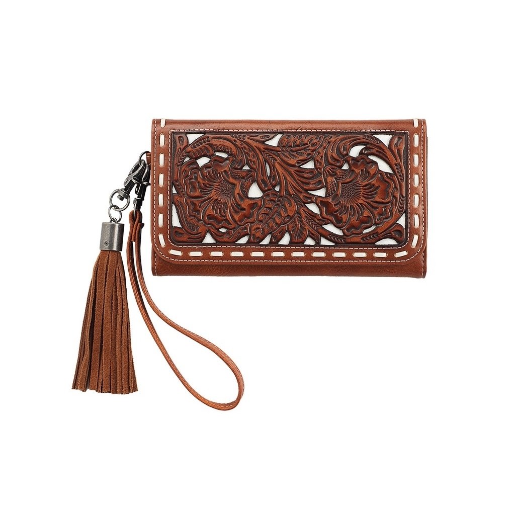 Nocona Western Wallet Womens June Filigree Glitter Tan N770015608 Image 1