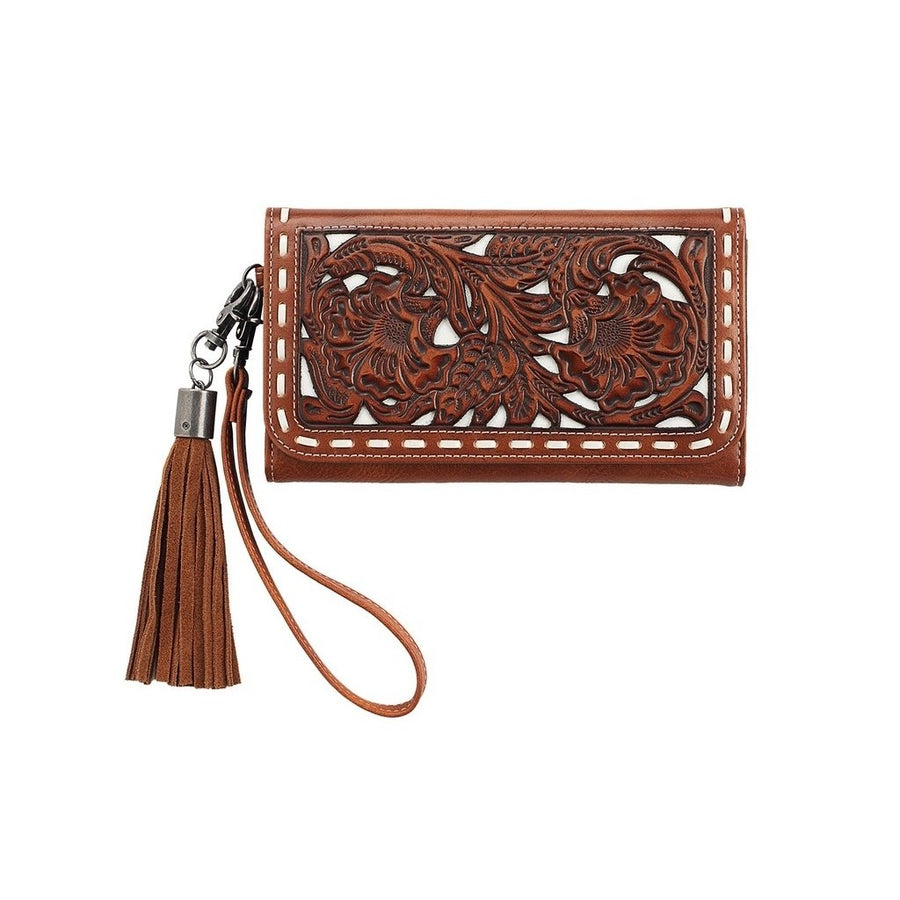 Nocona Western Wallet Womens June Filigree Glitter Tan N770015608 Image 1