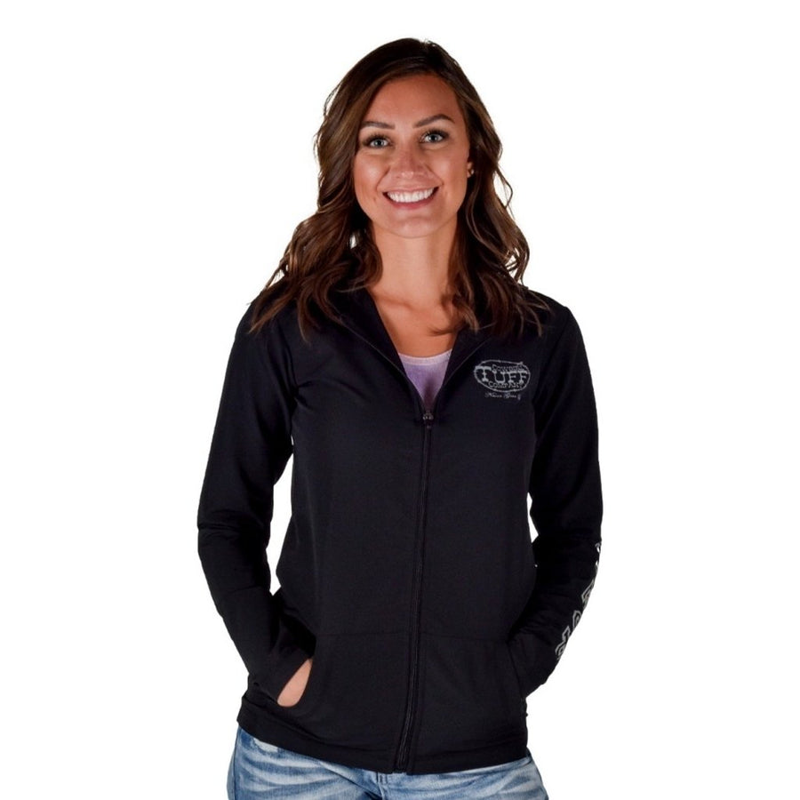 Cowgirl Tuff Western Sweatshirt Womens Midweight Logo Black 100788 Image 1