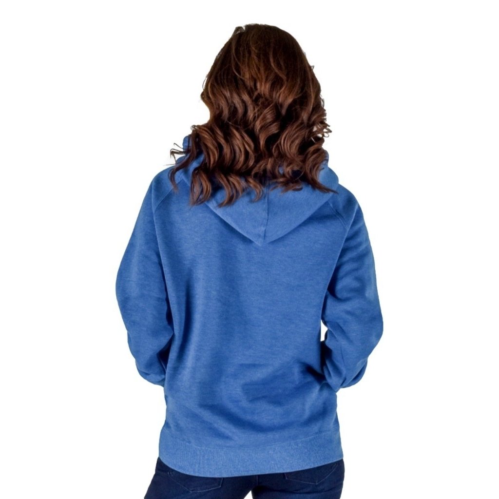 Cowgirl Tuff Western Sweatshirt Womens Always Cold Royal Blue SIG2326 Image 2