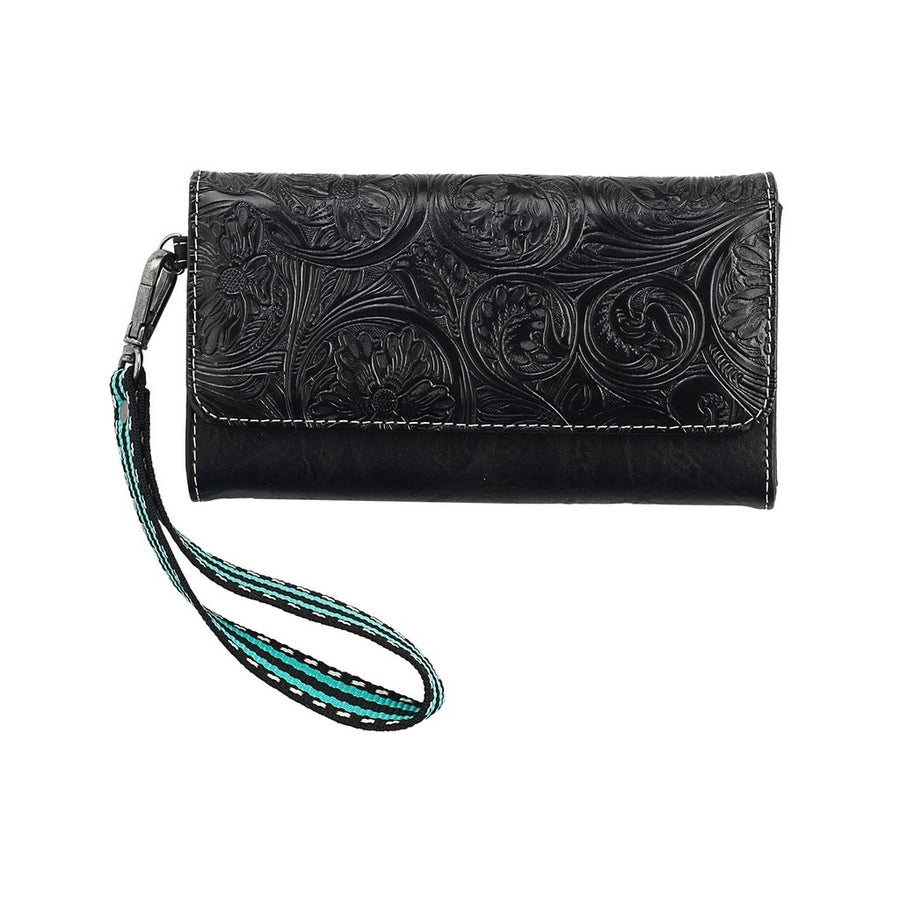 Nocona Western Wallet Womens Amelia Floral Wristlet Black N770014501 Image 1