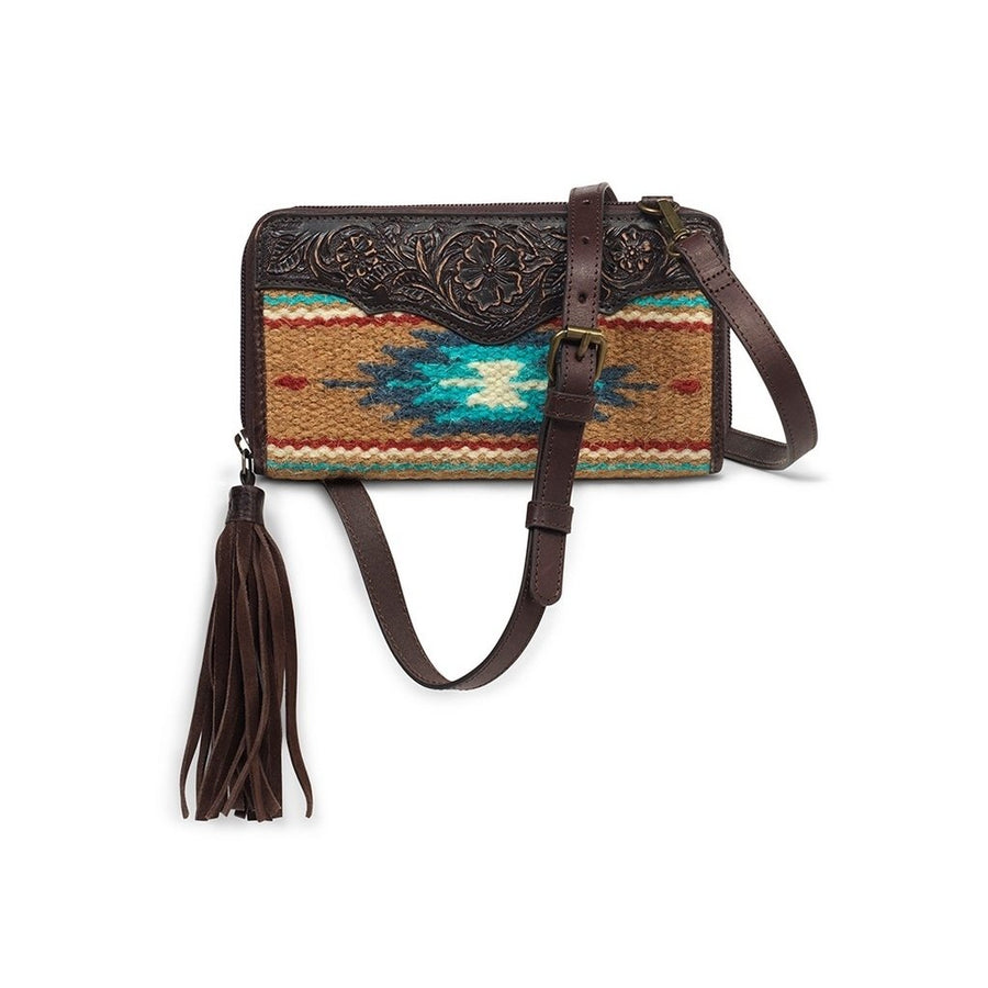 Ariat Western Wallet Womens Nellie Crossbody Aztec Brown A770014102 Image 1