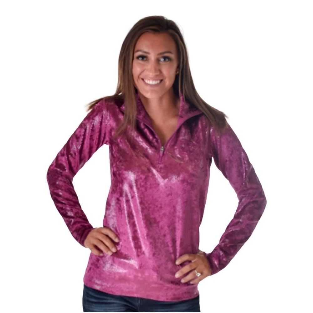 Cowgirl Tuff Western Sweatshirt Womens Snakeskin Jazzberry 100754 Image 1