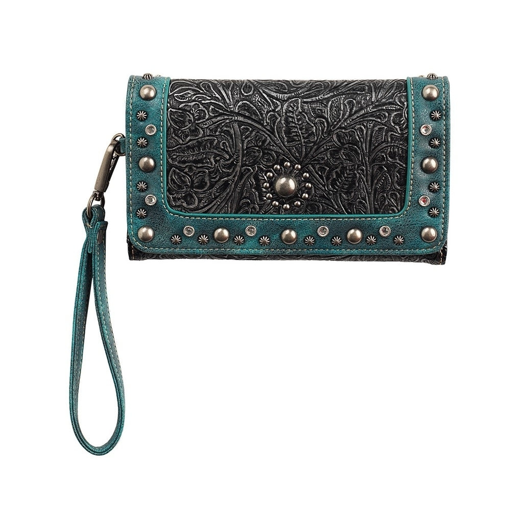 Blazin Roxx Western Wallet Womens Ophelia Wristlet Black N770012701 Image 1