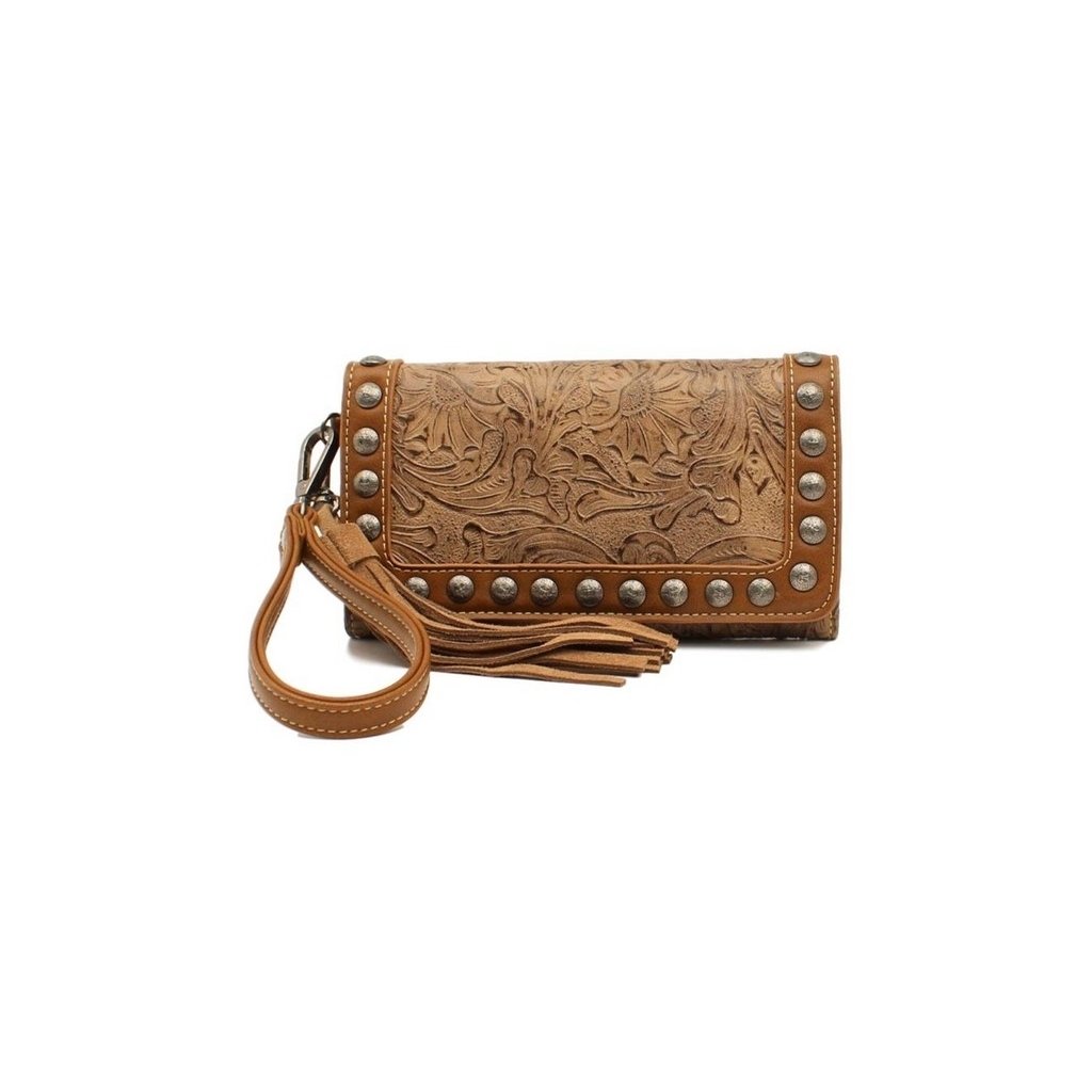 Blazin Roxx Western Wallet Womens Ariana Clutch Brown N770001802 Image 1