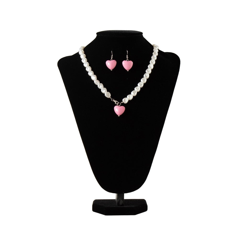 Silver Strike Western Jewelry Set Womens Pearl Heart D450023130 Image 1