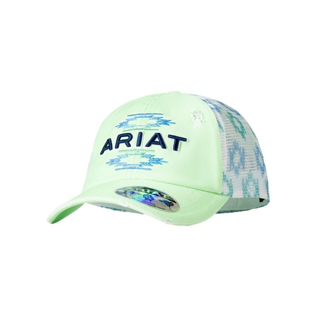 Ariat Western Hat Womens Baseball Cap Pony Flo Neon Green A300085128 Image 1