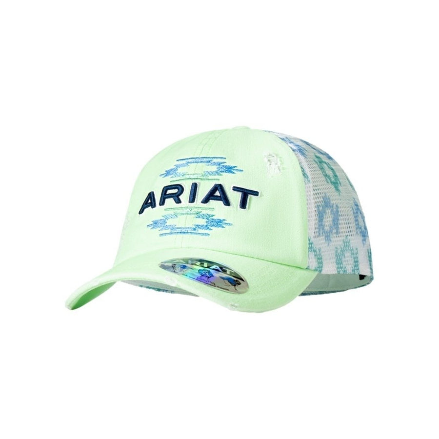 Ariat Western Hat Womens Baseball Cap Pony Flo Neon Green A300085128 Image 1