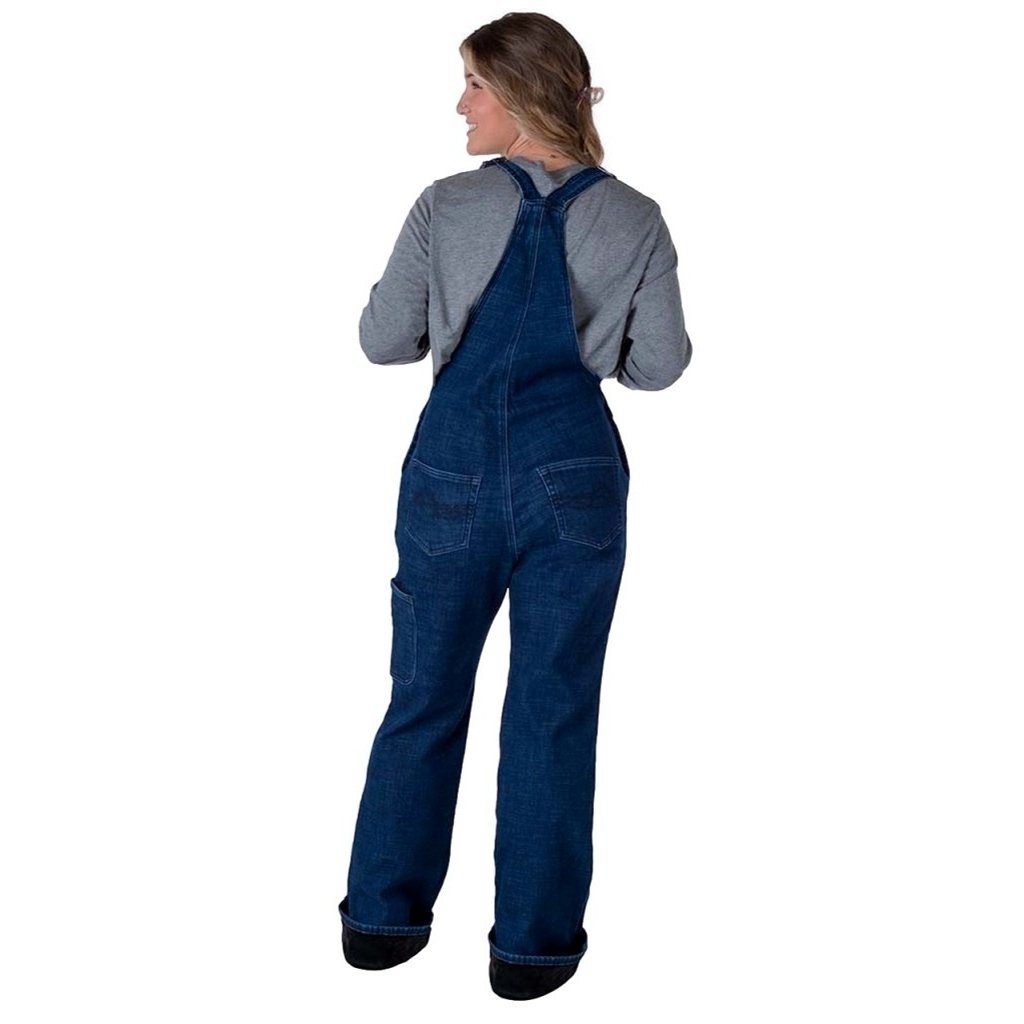 Cowgirl Tuff Western Overall Women Bib Fleece Lined Winter Dark JTWBI2 Image 4